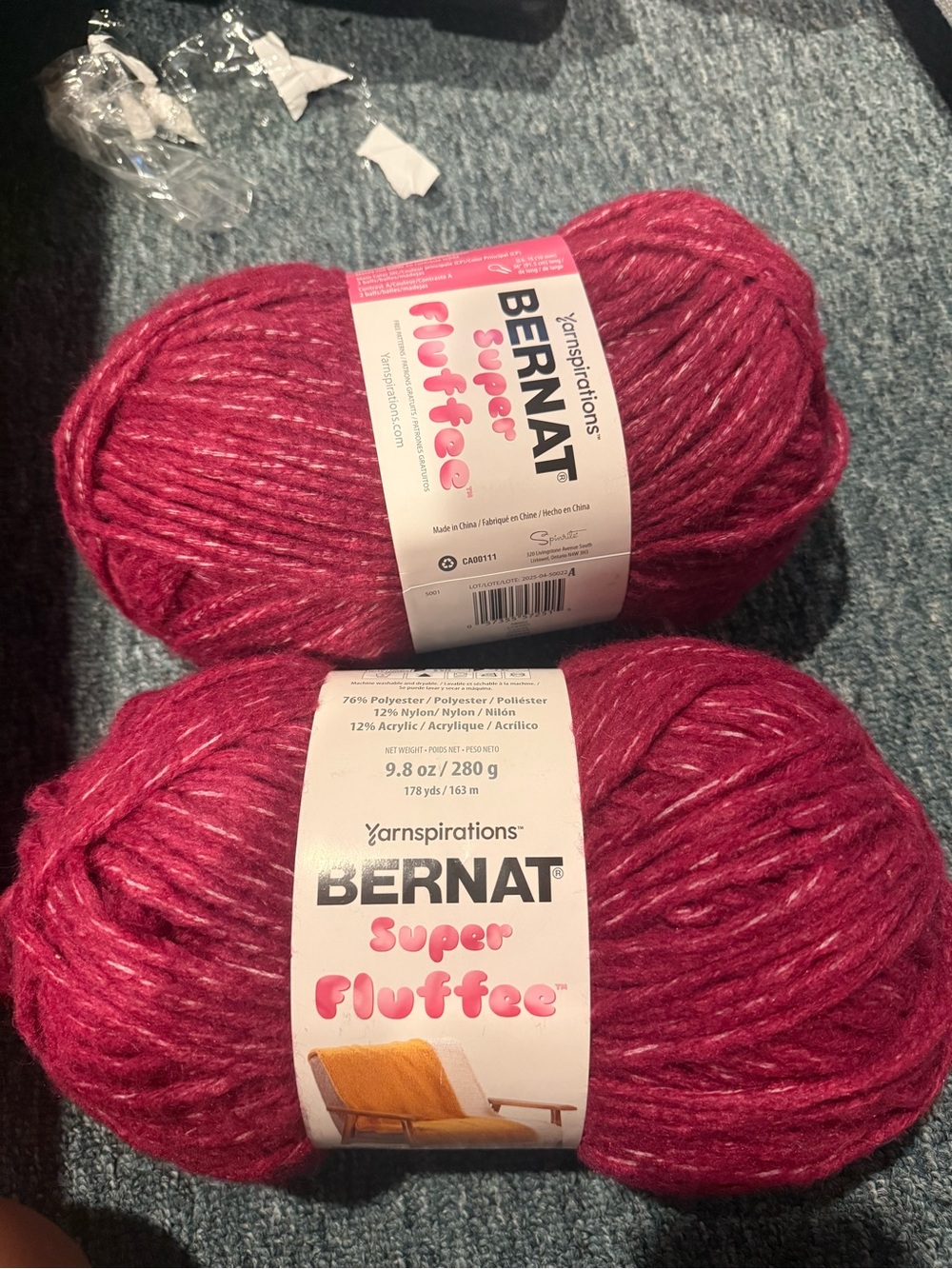 Bernat Super Fluffee yarn